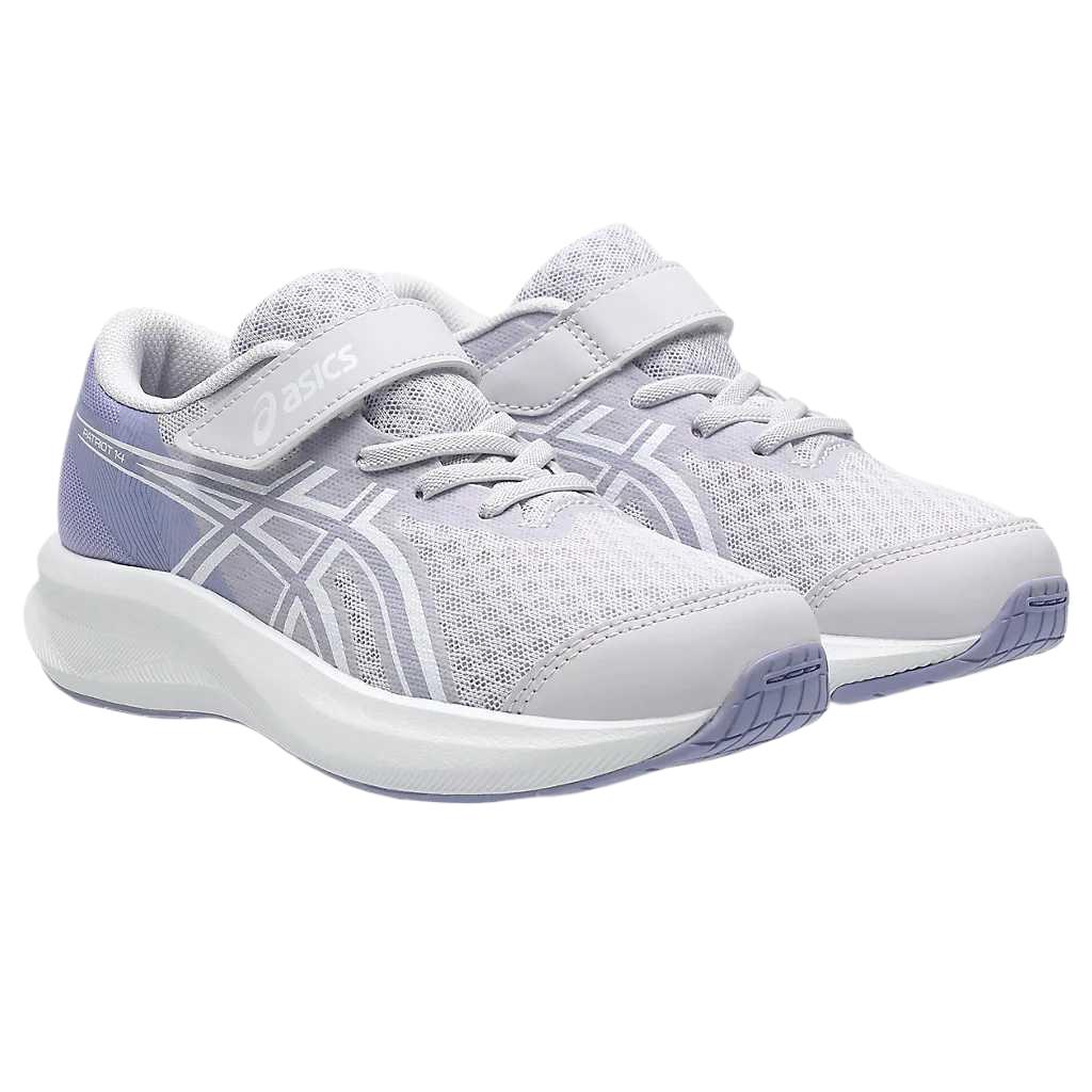 Asics Patriot 14 Mesh Velcro Thick Sole Breathable Low Top Running Shoes Kids sneakers 1014A391-020