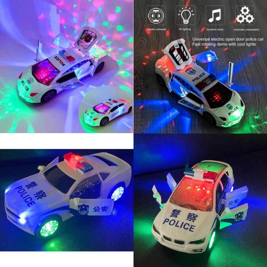 Childrens Rotating Police Car With Lights Music For Boys And Girls