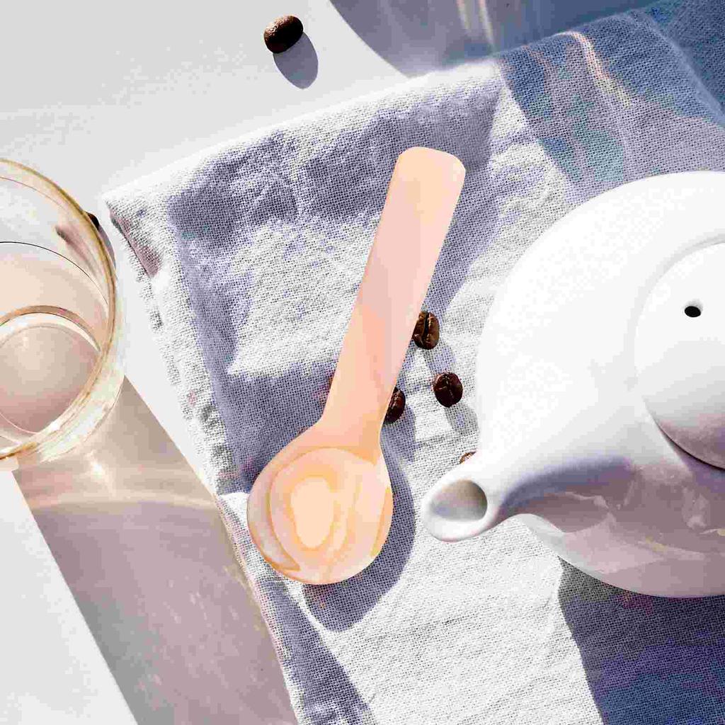 3 Pcs Pearl Mother Caviar Spoon Handmade Shell Dessert Spoons Small Soup Spoons Clear Food Spoons Household Kitchen Dining Tools