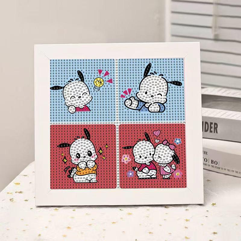 High-End Diamond Painting Diy Van Gogh Starry Sky Cat Creative Handmade Toy Table Decoration Diamond Painting With Frame