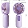 Mini Portable Fan 3 Pack, Cute Handheld Battery Operated Lightweight Small Personal Fans with 3 Speeds and USB Rechargeable Eyelash Fan for Stylish