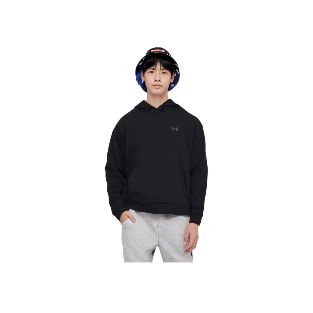 Under Armour Sportsstyle Vqc Fleece Hooded Pullover Long Sleeve Sweatshirt Men Sweatshirt Black 1389477-001