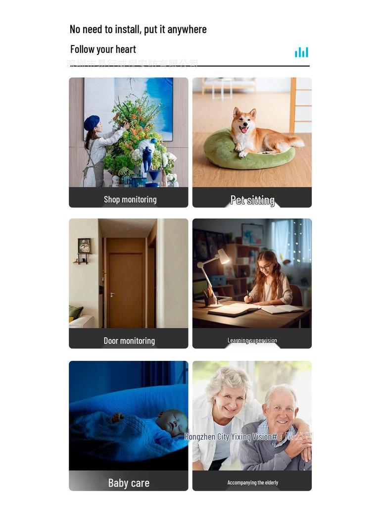 360-Degree Dual-Lens Smart Home Pet Monitoring Camera