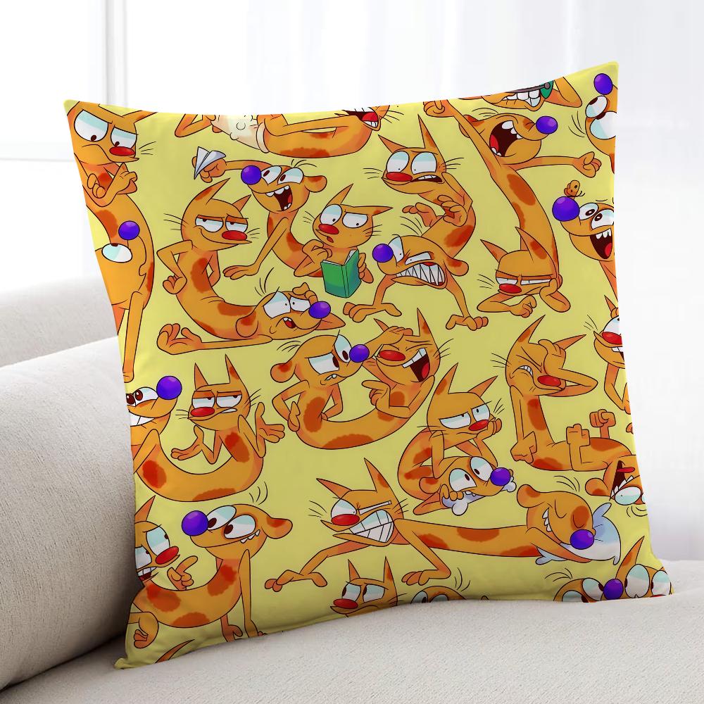 Cartoon Cute CCatdogES cushion cover Home Bedding Sofa living Room pillowcase Simple Soft Skin Cushion Cover Party Gift