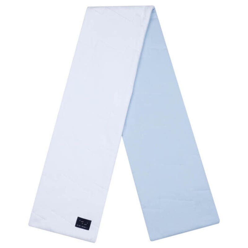 SAYYEON logo foam color block cotton padding muffler