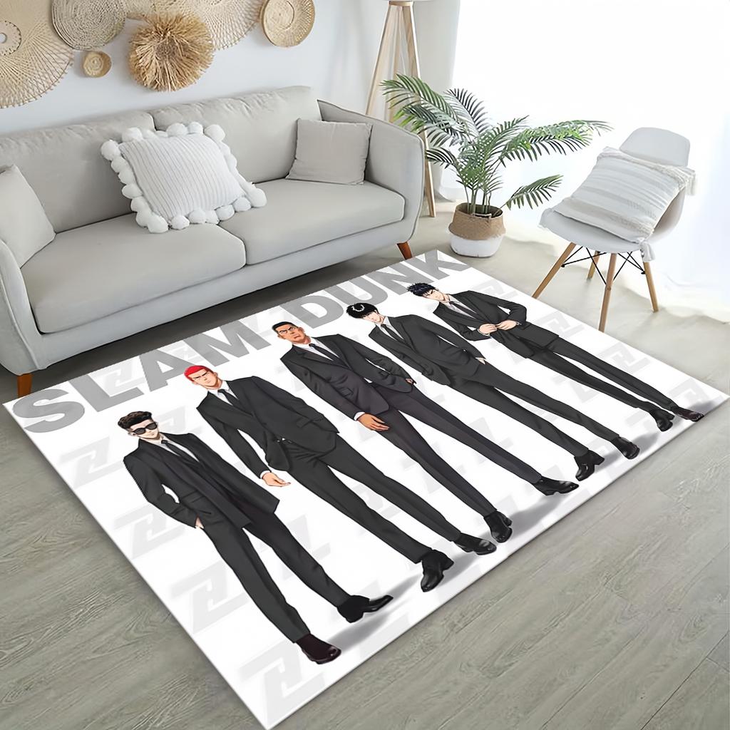 SHOHOKU 27 Style New SLAM DUNK Cartoon Basketball Anime Carpet Rug for Living Room Bedroom Home Sofa,Kid Play Non-slip Floor Mat