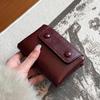 New Korean Retro Women Wallets Short Zipper Multi-Card Money Bag Soft PU Leather Business Card Case Card Bag Pouch
