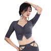 Belly Dance Practice Outfit Sexy Hot Stamping Set Water Gauze Eastern Dance Performance Outfit Group Outfit