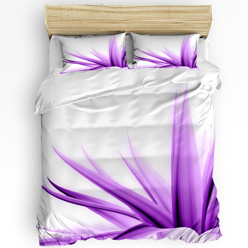 Hand Drawn Cherry Blossoms Art Bedding Set Comforter Duvet Cover Pillow Shams Fantasy Bridal Garden Double Bed Set