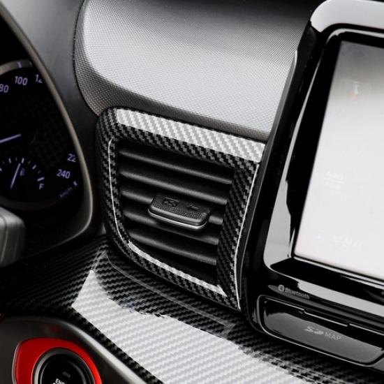 Tuning Carbon Fiber Air Vent Outlet Cover Trim For Hyundai Veloster -