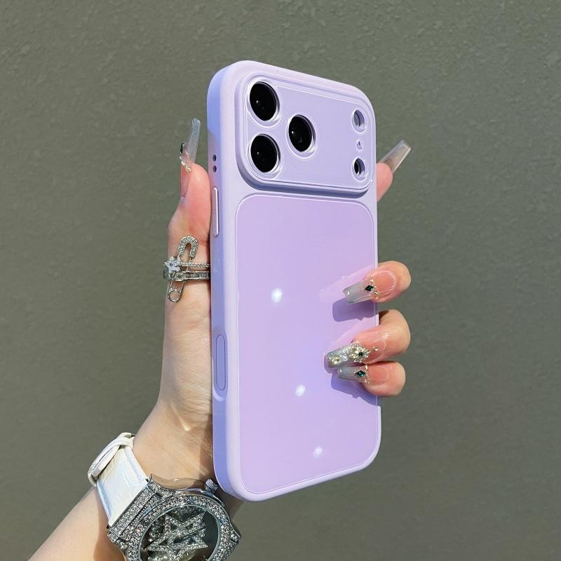 Seconds change 17 for iPhone16 brightening crystal lens glass 15 mobile phone case 14 Apple 13 anti-drop protective case