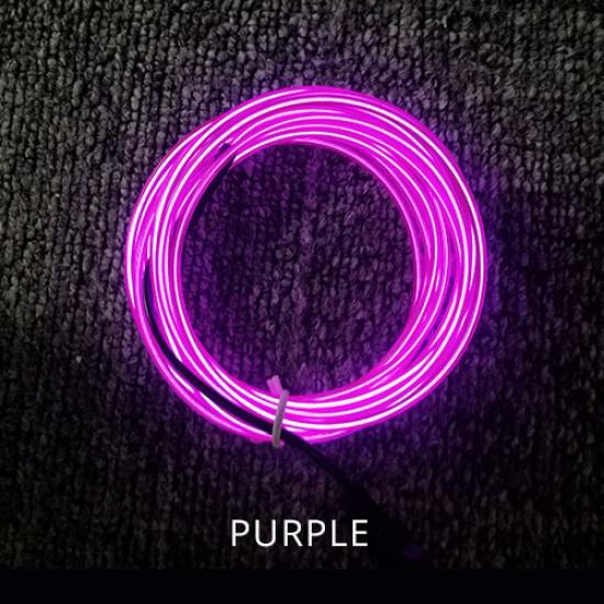 

Светодиодная лента 1 м, 2 м, 3 м, 4 м, 5 м, 10 м, 20 м, неоновая световая лента, светодиодная лента, гибкая проволочная веревка, водонепроницаемая трубка с батареей АА 20m-with Battery Case фиолетовый