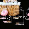 40 Pcs Transparent Wedding Hand Gift Box Wedding Luxury Acrylic Present Box Valentine's Day Gift Boxes Chocolate Flower Basket