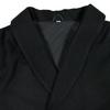 Japanese style coat with loofah dolman wool size for women [KYOETSU] collar, sleeves, blend, 6, (M, black)