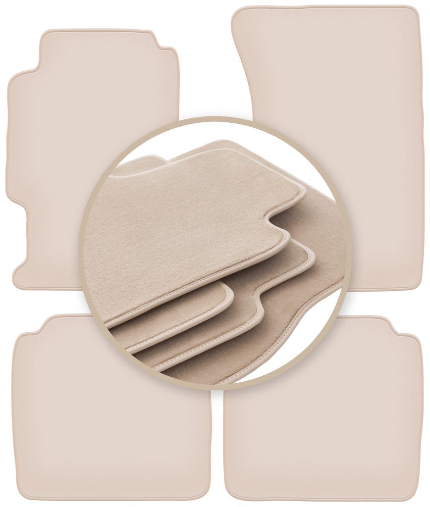 PREMIUM beige Fußmatten für: Honda Accord V Kombi, Limousine 1993-1997