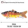 Simulated Multi-section Fish 10cm-6-6 Sections Luya Bait, Hard Bait, Fake Bait