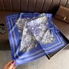 Women S Korean Style Printed Classic Square Scarf For Sun Protection