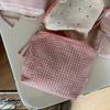 Korean ins polka dot love lipstick bag, high-value girl, hand-held makeup bag, large-capacity liner storage bag