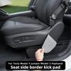 Pour Tesla Model Y Juniper Siège Côté Gauche et Droit Coussin Anti-Coup de Pied, Modèle 3 Highland Protection Latérale de Siège, Coussin Anti-Saleté en Cuir