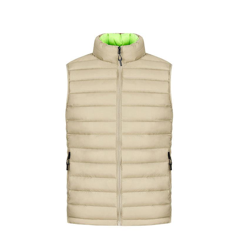 Men's Autumn and Winter Vest Stand-up Collar Cotton Clothes, E-commerce Large-size Vest Jacket, Feather Cotton Vest Vest