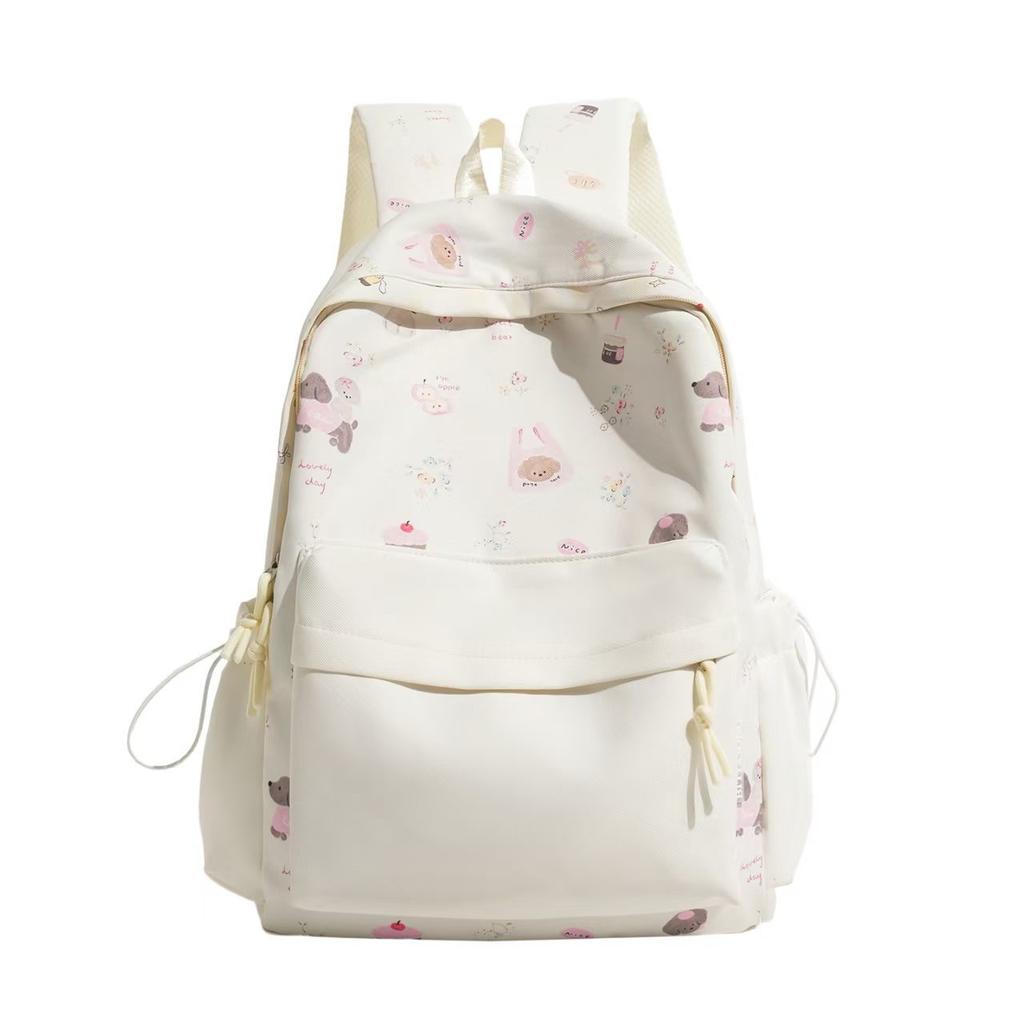 Schoolbag Cute Cartoon Backpack New High Value Junior High School Primary School Students Campus Schoolbag Light Color Matching Sweet Backpack