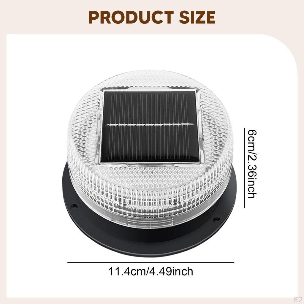 Solar Strobe Light for Car Warning Marine Trucks Crane Tower