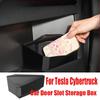 BIH1 Car Door Slot Storage Box for Tesla Cybertruck 2026 Storage Compartment Privacy Box Organization Stowing Tidying Car Accessories