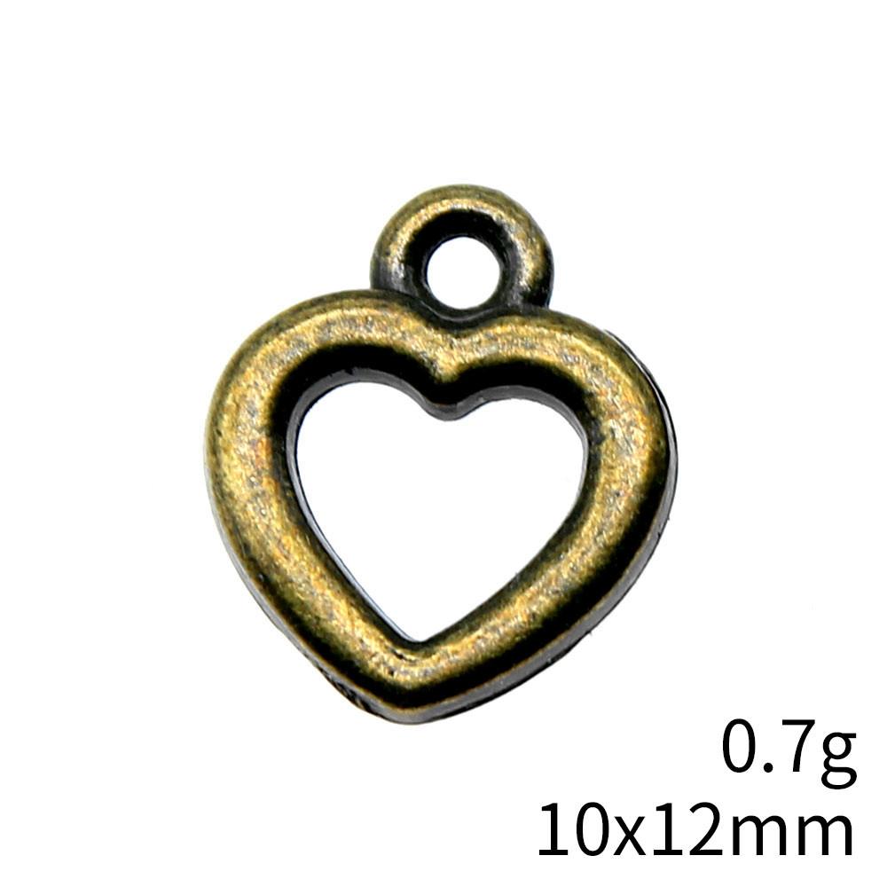 Back To School Charm Bracelet Hollow Peach Heart Charms Pendant Ornaments For Home Male Pendant