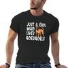 Just A Girl Who Likes Boerboels T-Shirt Vintage Clothes Shirts Graphic Tee Oversized T Shirt Tees T Shirt Men