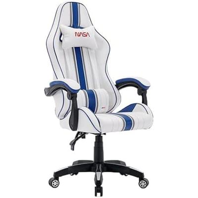 Cadeira - NASA - GAMER - Ajustável em altura - Apoios de braço - Preto