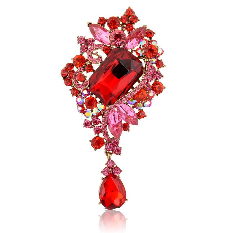 SKEDS New Elegant Shiny Boutique Decoration Brooch For Women Luxury Creative Rhinestone Accessories Sweater Dress Jewelry Pins