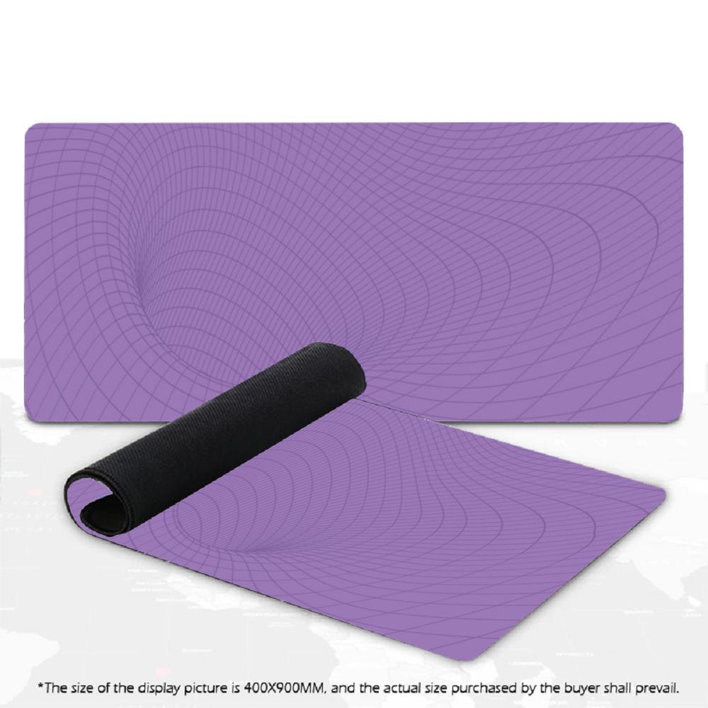 XXL 3D Vortex Wireframe Mouse Pad Geometric Tunnel Grid Abstract Art Deskmat Non-Slip Rubber Keyboard Mat Gaming Table Mousepad