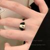 Wind Pearl Zircon Butterfly Ring Female Niche High-end Sense Light Luxury Couple Pair Ring Temperament Open Ring