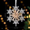 Gold Sequin Snowflake Ice Strip Pendants  Holiday Party Supplies