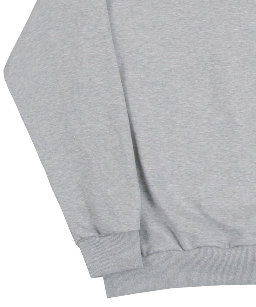 GRAVER [Unisex] Line Flower Dot Logo Smile Sweatshirt_Gray