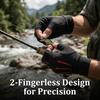 YANBIGUO Breathable Ice Silk Half Finger Sport Gloves Sun Protection Anti-Slip Outdoor Sports Gloves for Riding Fishing