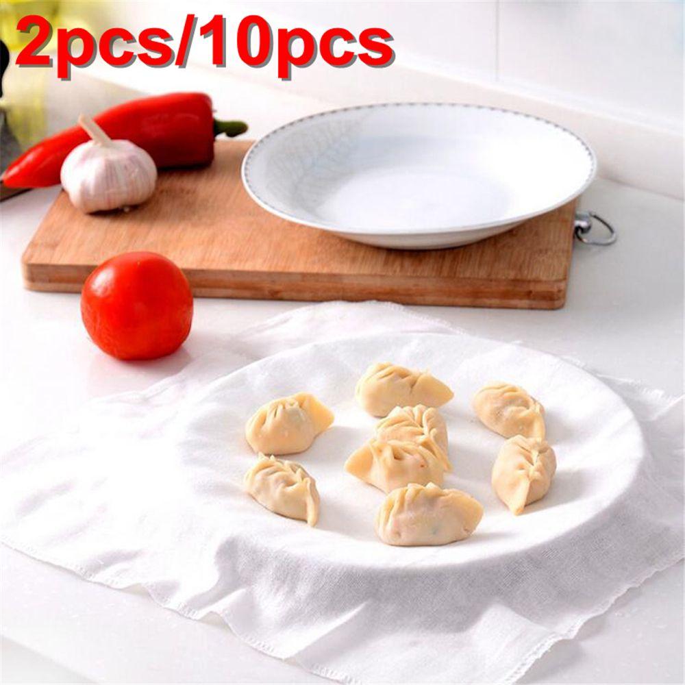 

2/10 шт. кондитерская кухонная ткань для приготовления пищи, очищенная марля для пароварки, коврик для клецок, многоразовая хлопчатобумажная ткань