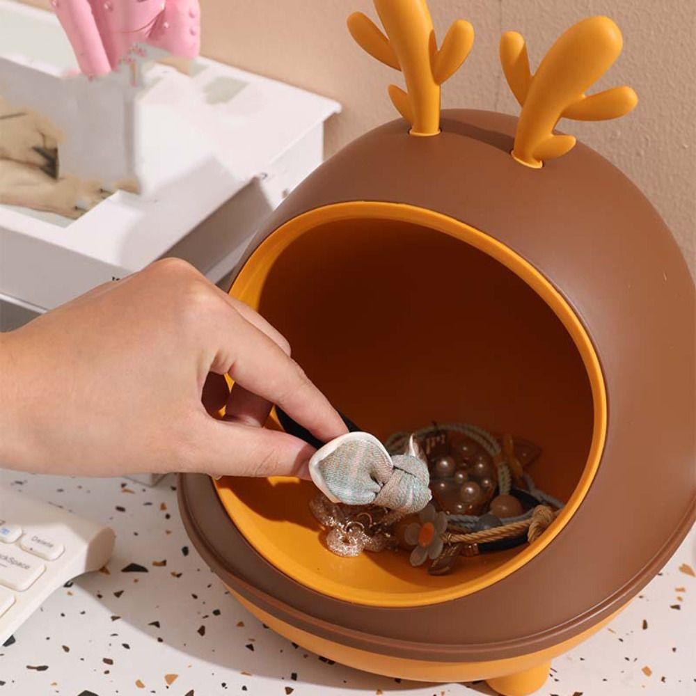 Exquisite Jewelry Box Cute Pen Holder Creative Deer Desktop Storage Box  Children