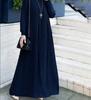 Frühlings- und Herbstkleid für Damen in Übergröße, Temperament, elegantes Plisseekleid, einfarbig, Rundhalsausschnitt, langärmelige Plisseekleider