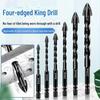 6mm Tungsten Steel Cross Triangle Drill Bit for Concrete, Ceramic, and Glass