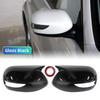 Car Styling For Subaru Legacy 06-07 Rearview Mirror Cap ABS Plastic Cover Carbon Fiber Black 2Pcs Scratch-Resistant