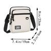 Alltag Mehrzwecktasche Herren Schultertasche, Strapazierfähige Mini-Umhängetasche aus Nylon für Reisen, Einkaufen, Outdoor-Nutzung