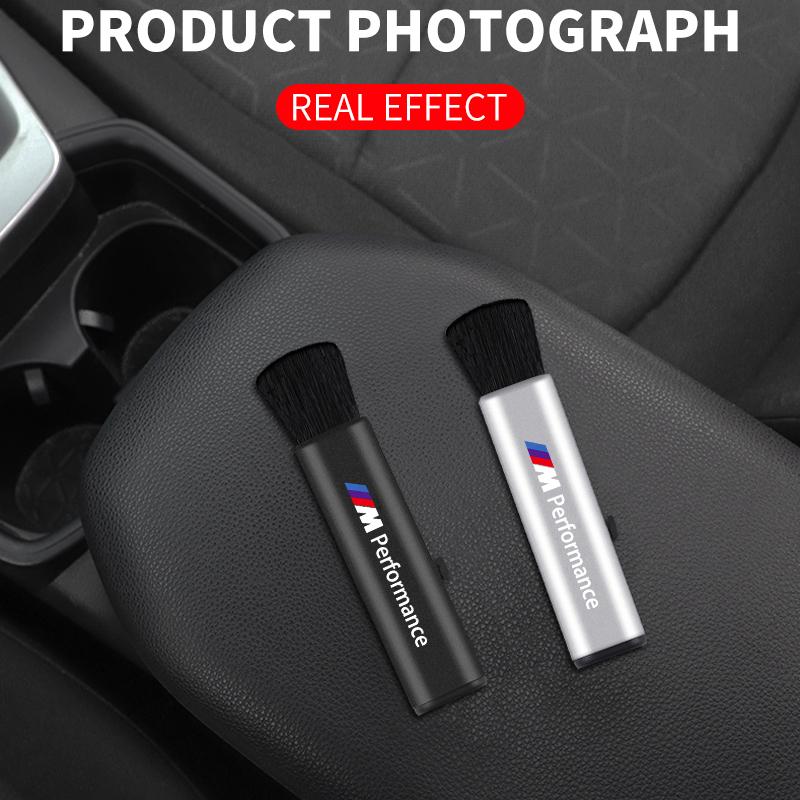 M LOGO Car Air Conditioner Outlet Clean Brush Dust Remover For BMW M E46 E90 E60 F10 F30 F20 E39 E36 X5 E70 F25 E92 X4 X5 Accessories
