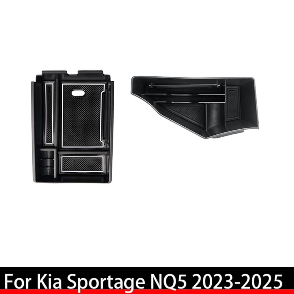 

2PCS Car Central Console One Row Cup Holder Water Cup Storage Box For Kia Sportage NQ5 -2026 Accessories LHD/RHD A For 2023-2025