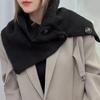 1PC Scarf Versatile Clothing Accessories Minimalist Style Solid Color Elegant Shawl Classic High Neck Design Exquisite Multi-color