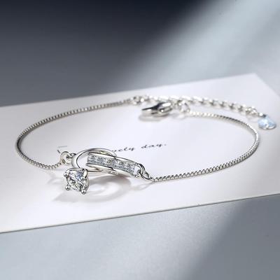 Geometric Double Ring Bracelet Jewelry Wedding Party Wholesale Gift