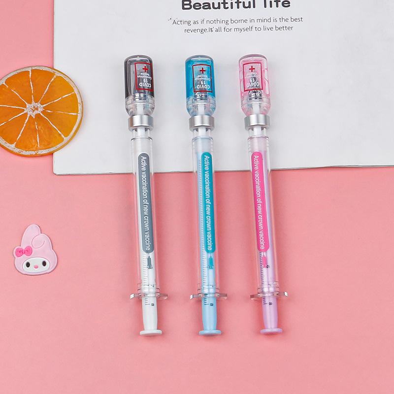 1 Piece Novelty Syringe Syringe Different Shape Cute Stationery School Office Supplies 0.5mm Gel Pen