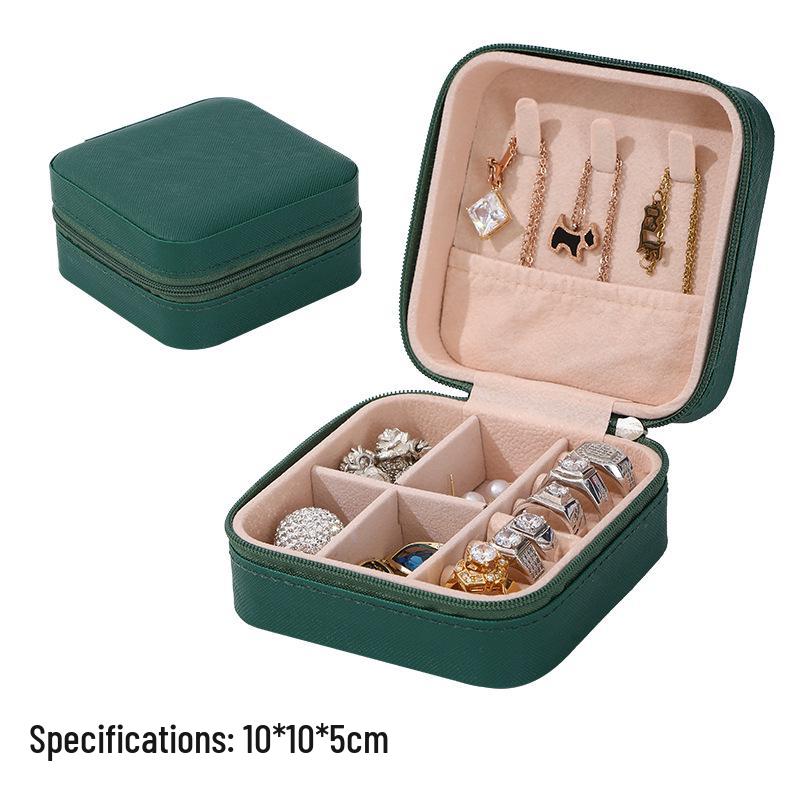 

Минималистичная портативная шкатулка для украшений класса люкс: Компактное хранение для колец и губной помады 10x10x5cm