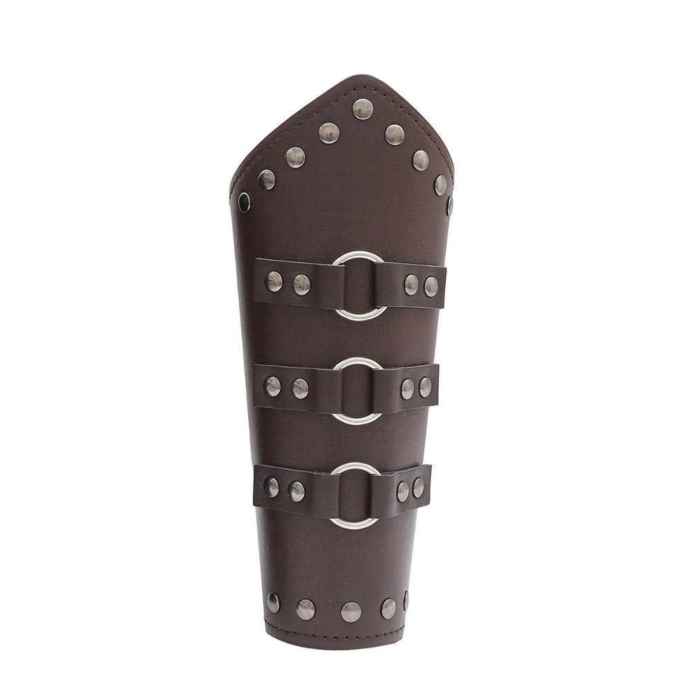 Leather Archery Arrow Punk Viking Bracer Sports Accessories Safe Strap  Unisex