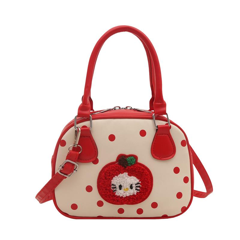 Damen tragbare kleine quadratische Tasche Koreanische Version KT Katze niedlich Nische Pendler Damentasche Frühling und Sommer neue Mode Umhängetasche Kindertasche